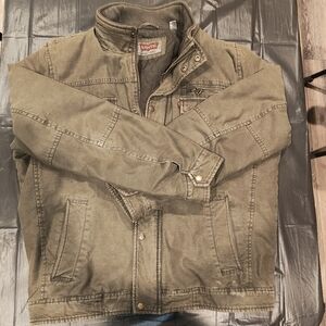 Levi's Men's Green Military Jacket